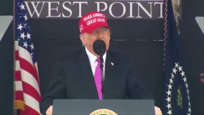 President Donald Trump: “The job of the US Armed Forces is not to host drag shows, to transform foreign cultures, but to spread democracy to everybody around the world at the point of a gun.”