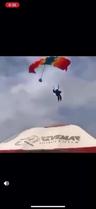 Man Crashes into a Tent