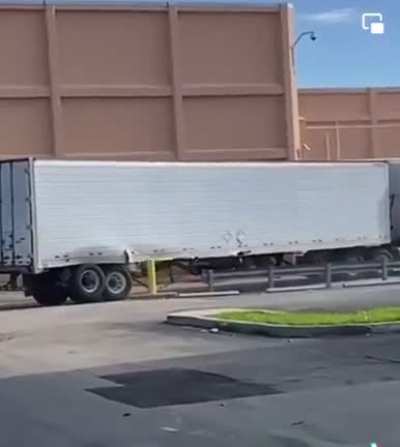 Just another trailer leaving the DC.
