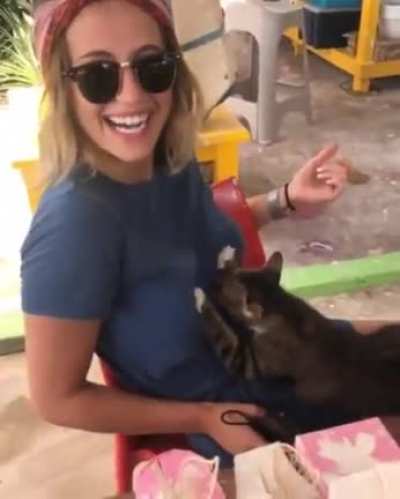 She made a friend