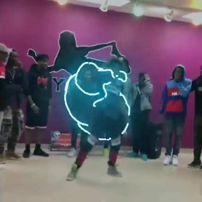 This incredible animation and dance combined