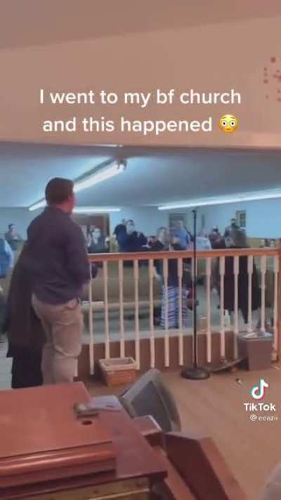 Found this gem on tiktok. This legit scares me. Glad I left my pentecostal church months ago.
