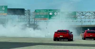 Some guys decided to block off the NJ turnpike to drift today&hellip;