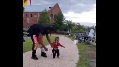 still learning to walk