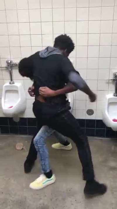 Middle school fight dude in white was talking about other kid dead grandma