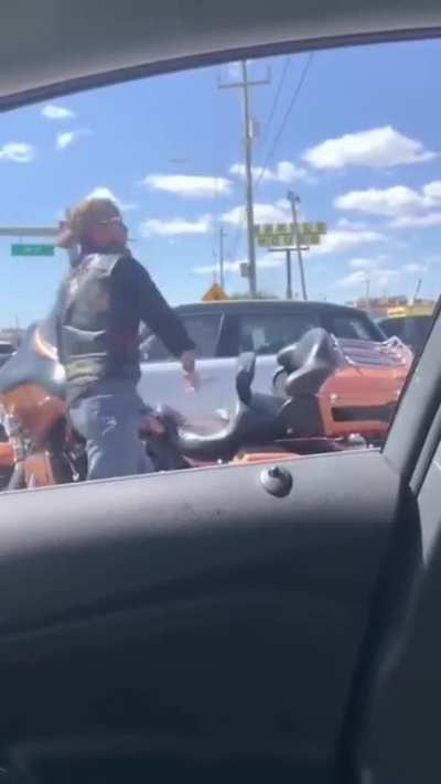 Some bikers are "assholes" clearly not this guy!