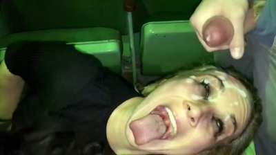 OMG! 2015 bukkake I did! I&rsquo;ve been a cumslut for so long!