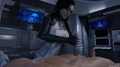 Miranda tests Shepard's rebuilt body (SavageCabbage)