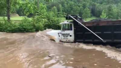 Why did the Dirt Truck cross the creek?