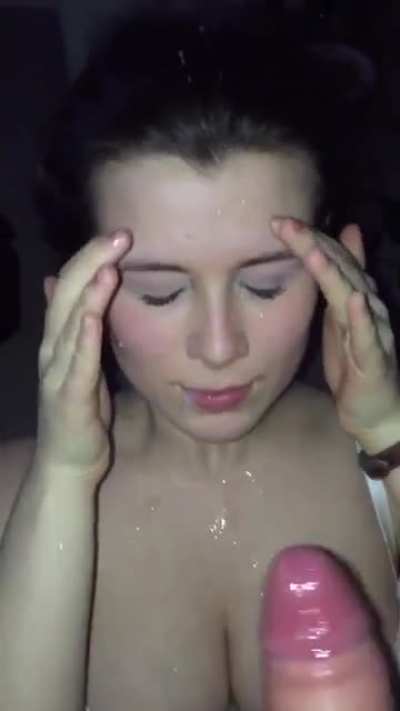 Big cock facial