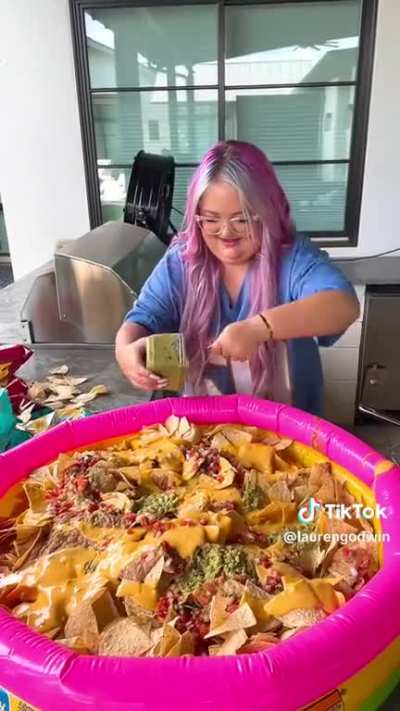 Nachos in a tub&acirc;&brvbar;