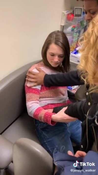 Girl passes out