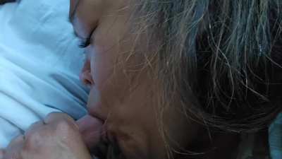 Bbw asian milf blowjob