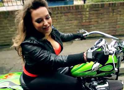 Milana on set of The Clandestine