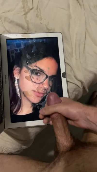 She looks so good covered in cum