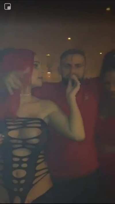 Lollipop in her pussy....