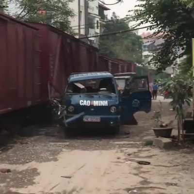 DBS parking too close to the train tracks!