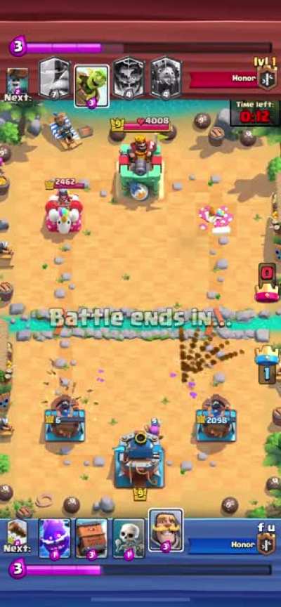 He choked so bad in the tournament&hellip;. and left when I shared the replay