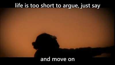 don't argue