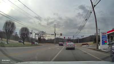 [OC] Almost got hit again 🙃 then proceeds to take a blind left turn and almost hits a car in the turning lane.