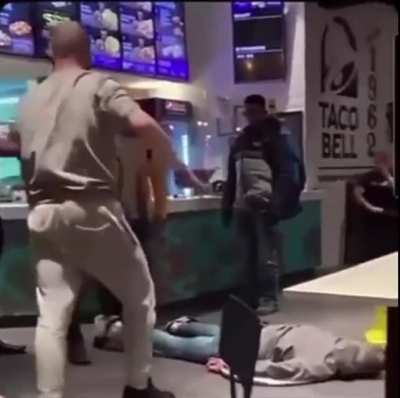Taco Bell &ldquo;fight&rdquo; but zoomed in.