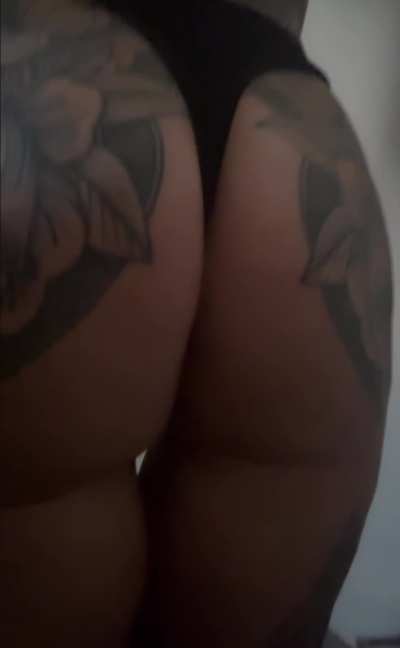 The last thing you see before I crush you with my giant tattooed butt