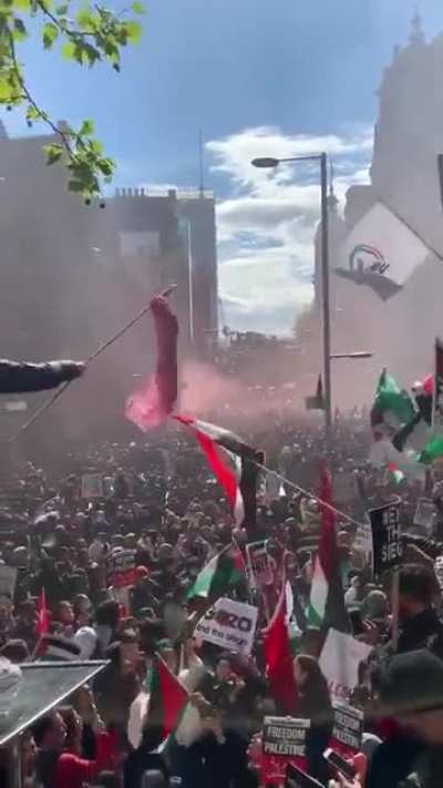 London protestors take to the streets in support of Palestine 🇵🇸