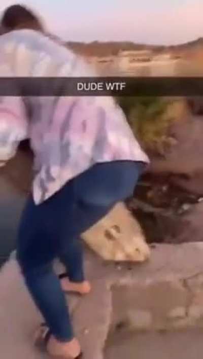 What is she going to.. oh damn