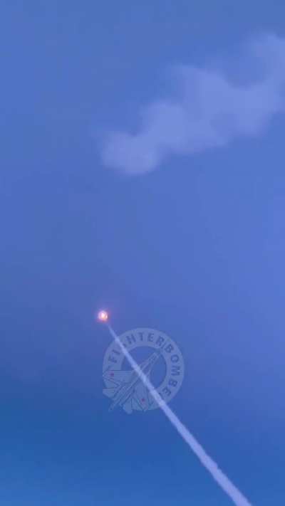 TU-22 bomber firing X-22 missiles at Ukraine