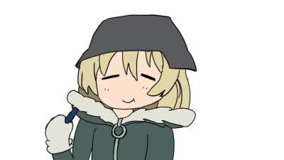 One day someone wrote on reddit (here in this subreddit), "I need to make an art with yuri eating crayon" so I made an animation.