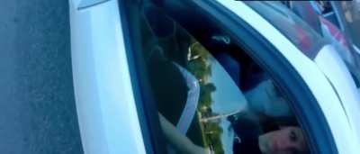 Russia: Wanted to ask the driver to move to get through. Did not expect to this response.