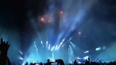 Fireworks synced to the beat