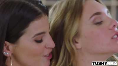 [/r/latinchickswhitedicks] Gabbie Carter and LaSirena's perfect pairs make for a perfect pairing