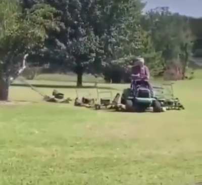 The Elder Mower, Leader of the grass cutting army.