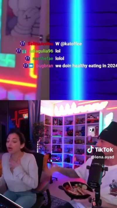 Lena chokes on food on AB&rsquo;s stream! Hope she&rsquo;s ok!❤️