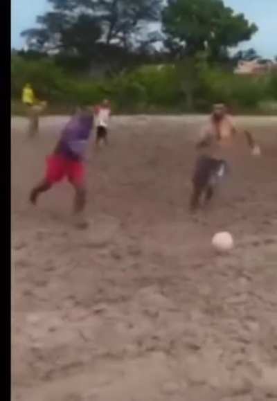 Epic soccer moment