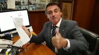 O mito gravou um recado pros patriotas