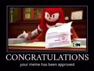 parab&eacute;ns seu meme foi aprovado