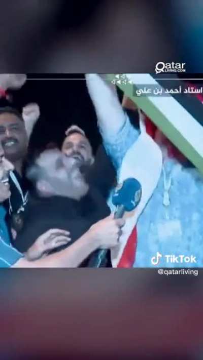 This England fan had two things to say in Qatar during an interview at the World Cup.