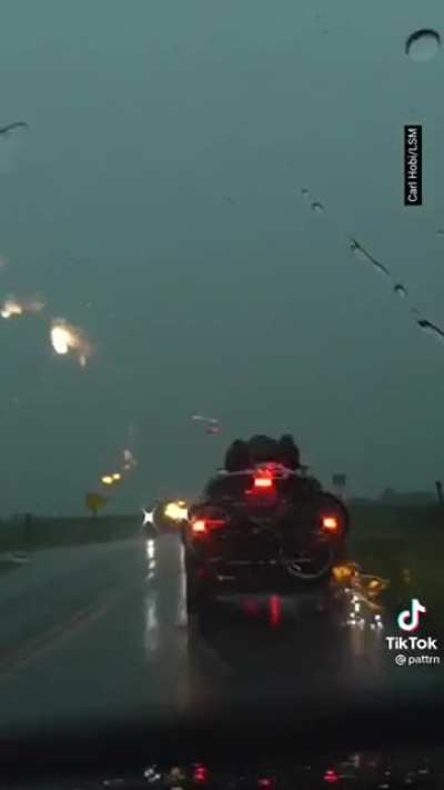 Lightning Hitting a Car