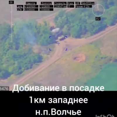 UAF M1A1SA Abrams hit by 12 drones before being knocked out. (Unknown date)
