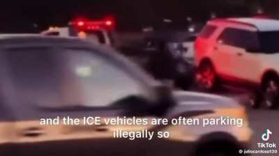 Tow Truck Drivers Taking Illegally Parked ICE Trucks. 👏🏽👏🏽👏🏽
