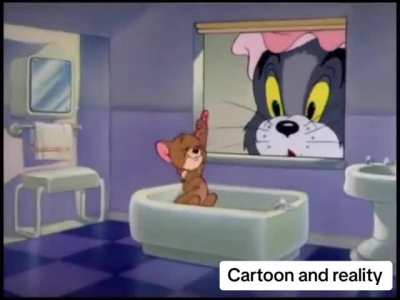 Cartoon vs reality 