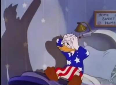 Donald Duck almost slipped up