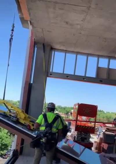 WCGW Installing a high rise window too heavy for the rig