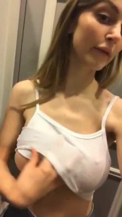 revealing a nice pair