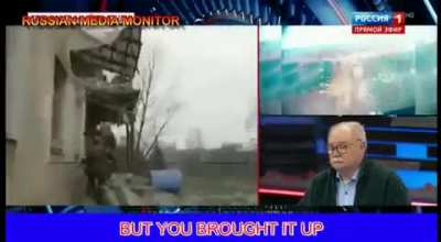 Threats of Kremlin propaganda in their main state TV after their flagship cruiser Moskva sank + bonus wwiii rhetoric
