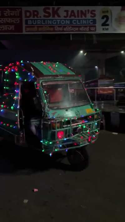 That Christmas lighting car trend, but you’re from Asia 
