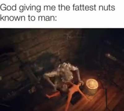 Hewg smiting the god-slaying weapon