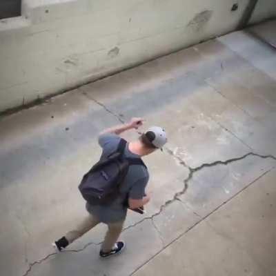 Saying bye to your homie in the morning